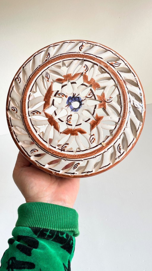 Applique artisanale CéRAMIQUE CENTRE BLEU