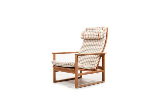 Chaise à roulettes en chêne Bm-2254 par Børge Mogensen pour Fredericia