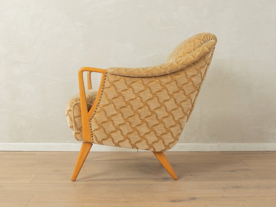 Image 1 of Fauteuil classique à motif géométrique des années 1950