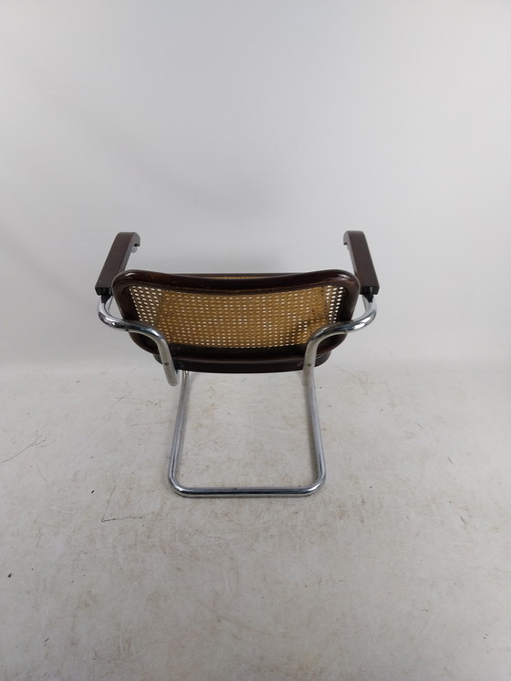 Image 1 of 1 X Cesca Tube Frame Arm Chair By Design By Marcel Breuer.