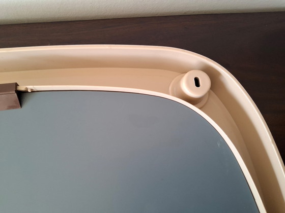 Image 1 of Vintage kunststof wandspiegel, mooi design jaren 70