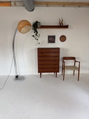 Lampada ad arco spaziale vintage XL anni '70