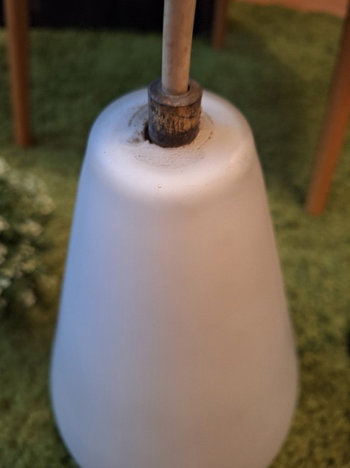 Lampada a sospensione opalina Art Déco