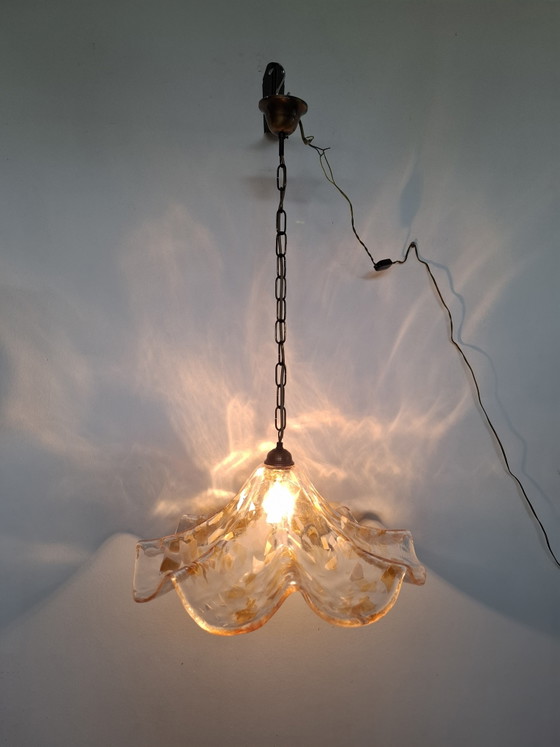 Image 1 of Kroonluchter van Murano-glas uit de jaren 70.