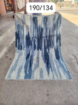 Handgeknoopt Berber kleed wol 190x134cm