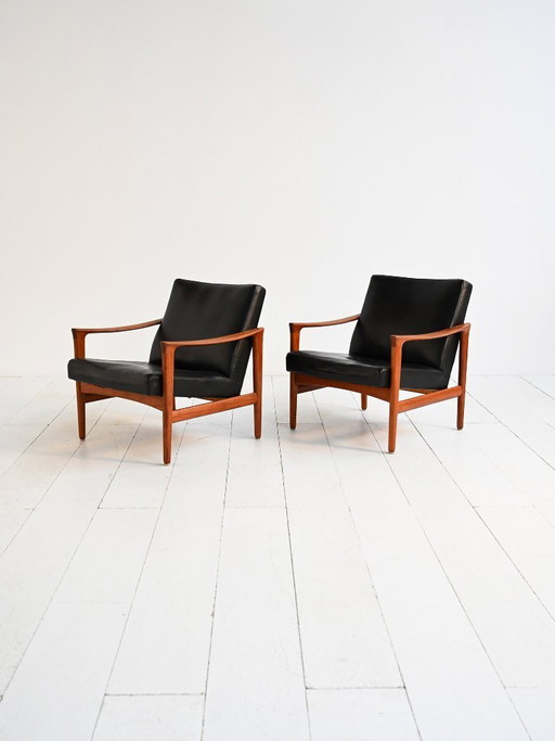 “Oslo” armchairs by Inge Andersson for Bröderna Anderssons, 1960s