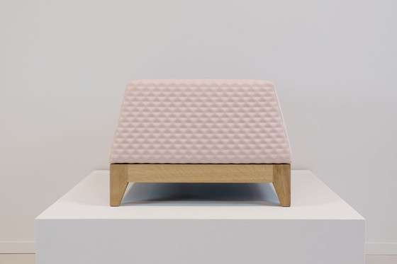 Image 1 of Bogaerts Oblique pouf in 3d pink Cubic fabric by Gabriel