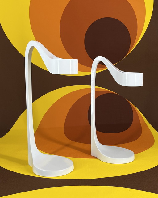 2x candle holder Vintage IKEA 'Jatteviktig' Design Monica Mulder 1990