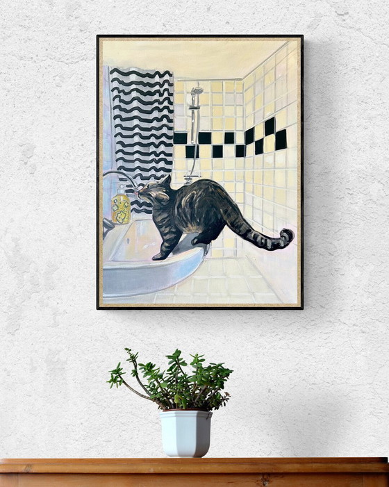 Image 1 of Gatto che beve