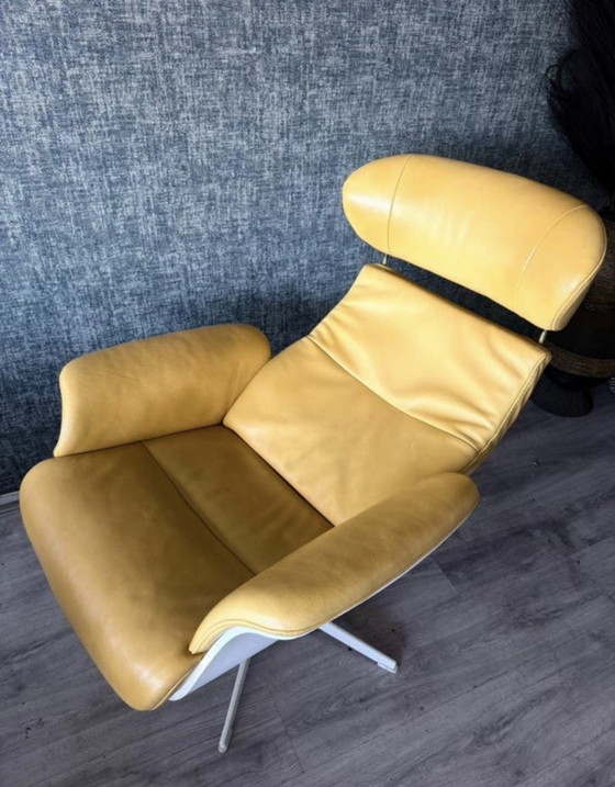 Image 1 of Conform Time Out Lounge-Sessel – Gelbes Leder
