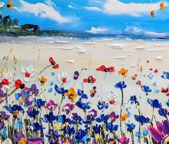 Evelina Vine - Flower Tango - Artist's Painting – Paintings & Drawings, Canvas (photo 4 of 9)