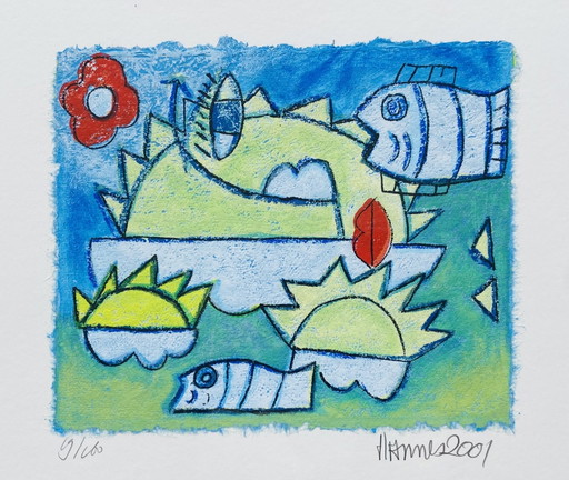 Silkscreen by Hannes Kuiper W01