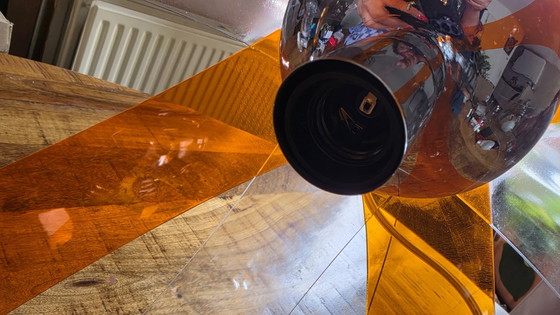 Image 1 of Lampada a sospensione vintage stile Space Age | Anni '70 | Plexiglas | Ø40 cm