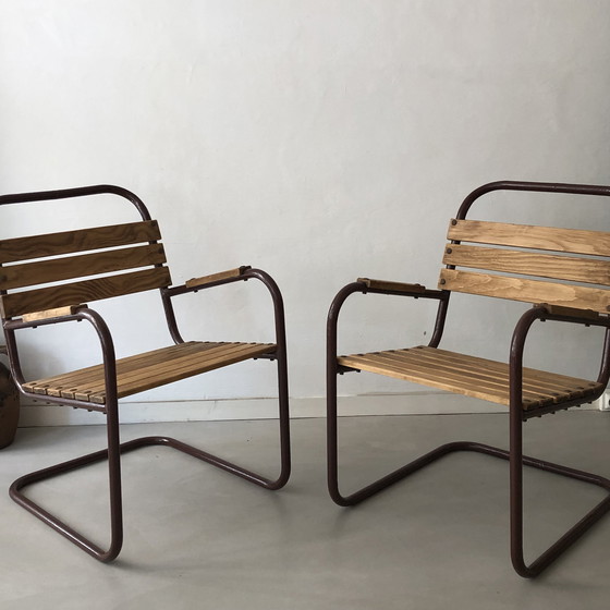 Image 1 of 2x Vintage fauteuils