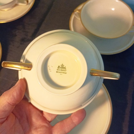 Image 1 of Tasses à soupe Rosenthal Winifred - État neuf (1941)