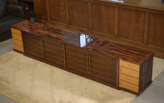 Enfilade minimalista in ebano e sicomoro anni '60 – Credenze, Legno, Vintage (photo 6 of 13)