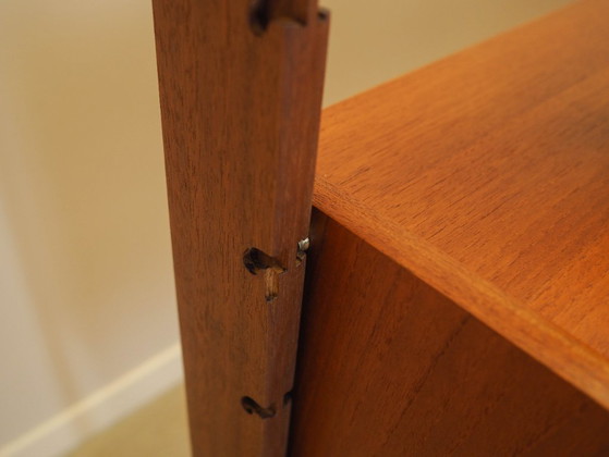 Image 1 of Teak modular shelving unit, Norwegian design, 1960s, manufactured by Blindheim Mobelfabrikk, designed by John Texmon & Einar Bli