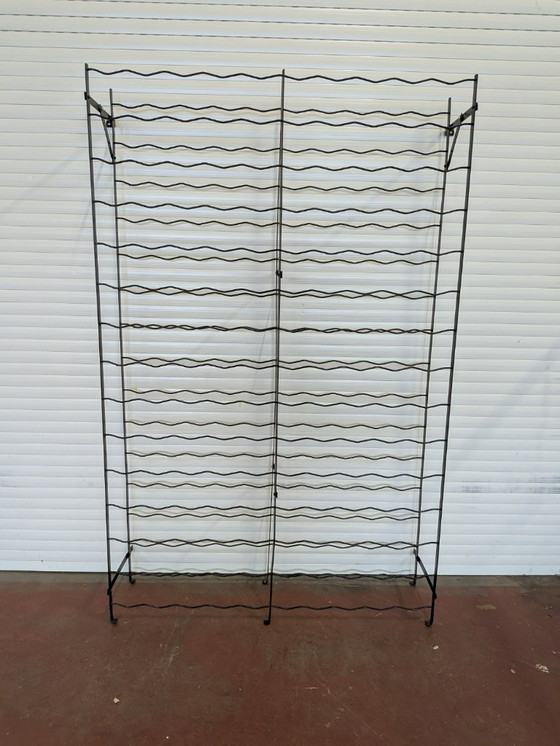 Image 1 of Casier à vin Rigidex original français 150 fl - Style industriel vintage