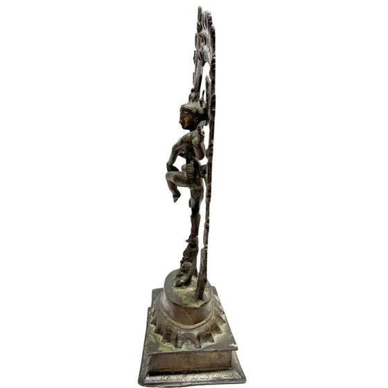 Shiva Nataraja statue early 20th century in bronze – India – cosmic dance – lot 477 – Sculpture (photo 6 of 10)