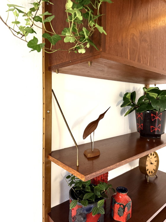 Image 1 of Vintage Danish modular teak wall system '60