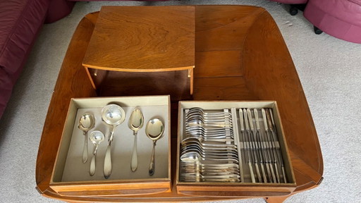 Ensemble de couverts Keltum Puntfilet pour 6 personnes, plaqué argent