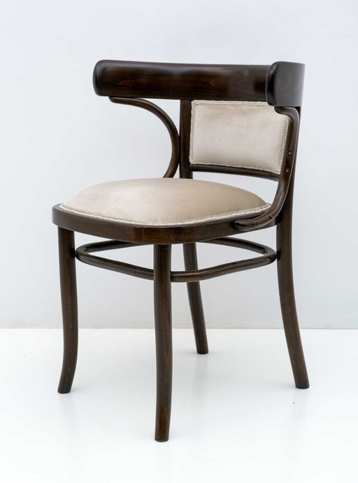 Thonet Austrian Curved Wood Armrests Chair, 1920s