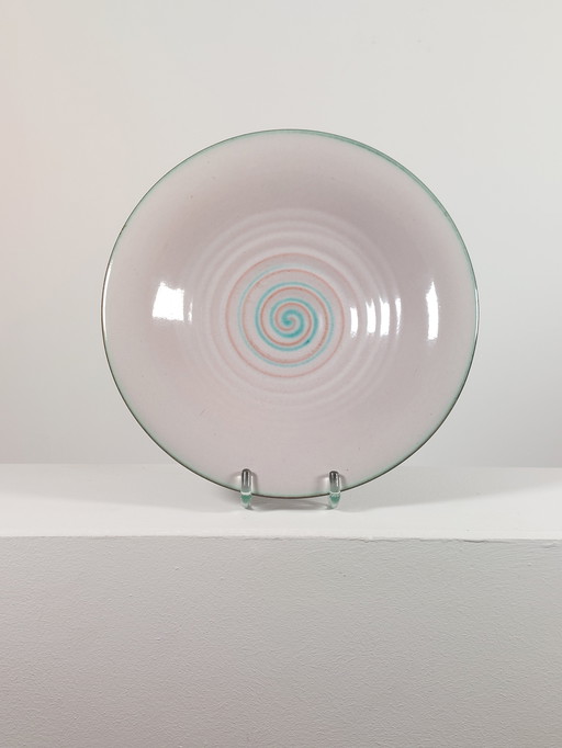 Antique Art Deco fruit bowl/plate by Martha Katzer Majolica