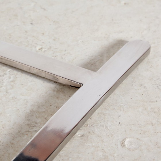 Image 1 of MK8306 Stalen fauteuil met lederen bekleding