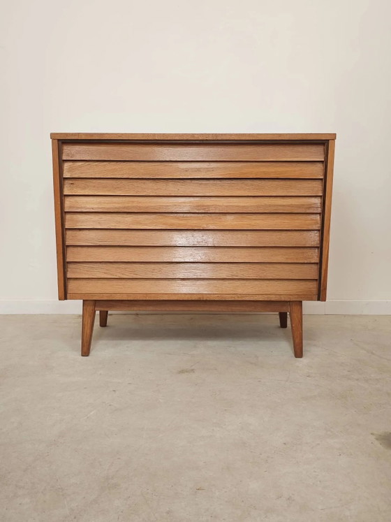 Wäschetruhe oder Spielzeugkiste Tschechisch von DREVOZPRACUJICI 1960 – Aufbewahrungsschrank, Wood (photo 23 of 23)
