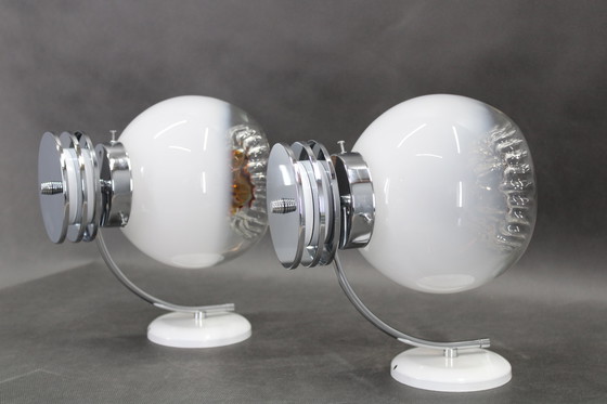 Image 1 of Pareja de apliques italianos de Murano de los años 70