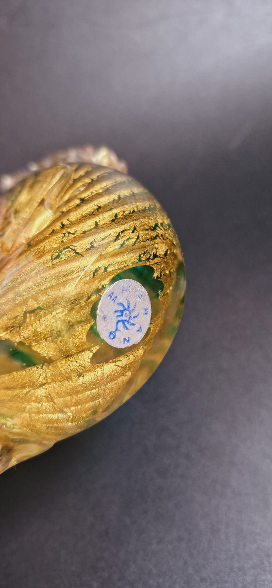 Image 1 of 60'S Barovier&Toso Murano Glass Coordonato D'Oro Fish 