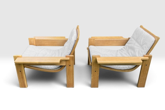 2 Swedese "Kontra" armchairs Ingve Ekström vintage Sweden – Cotton, Wood (photo 3 of 15)