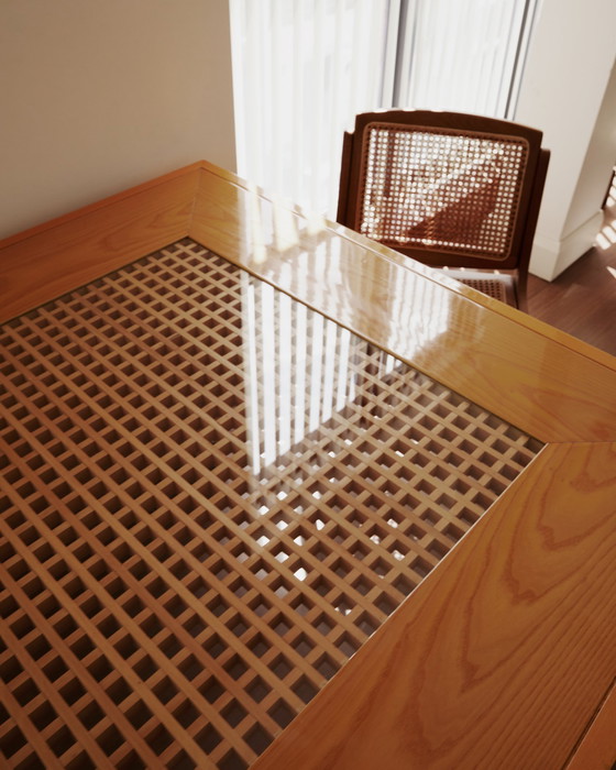 Image 1 of Table de salle à manger carrée par Gigi Sabadin pour Stilwood, c1960-1969