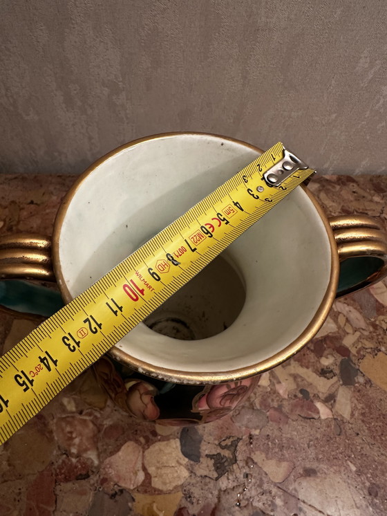 Image 1 of Vintage ceramic amphora vase signed Vallauris - H 24 cm