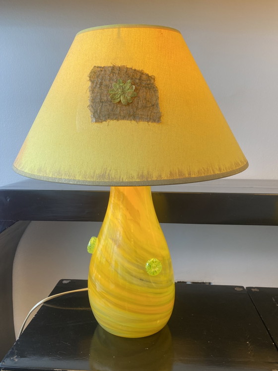 Image 1 of Pair of Murano Vintage 90s/2000s blown glass lamps