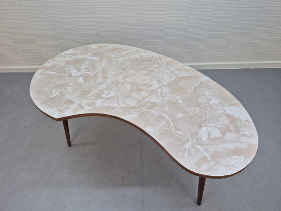 Image 1 of Vintage 1950s, 1960s Mid-Century coffee table/kidney table.