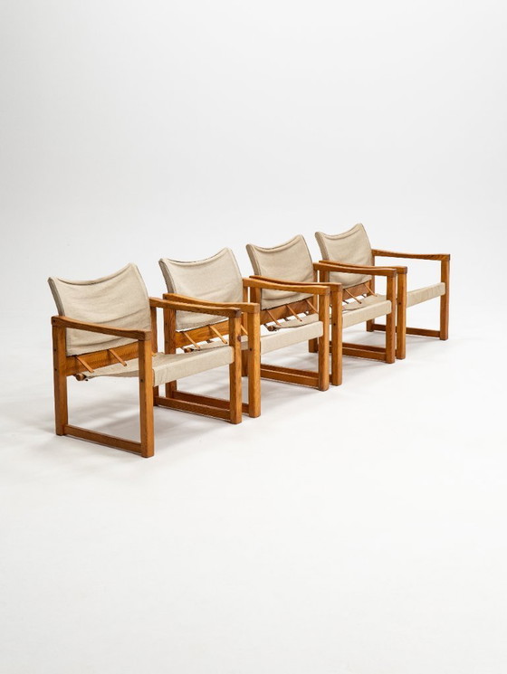 Image 1 of Midcentury Modern Set of Four Karin Mobring Armchairs Model Diana by Ikea in Sweden, 1970s