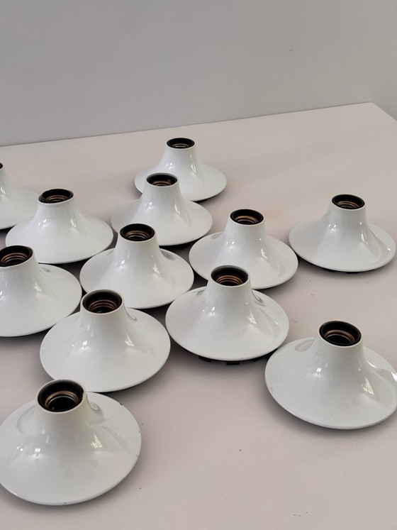Image 1 of Komposition aus 13 Teti Vico Magistretti Wandleuchten für Artemide, 1970, ABS Space Age