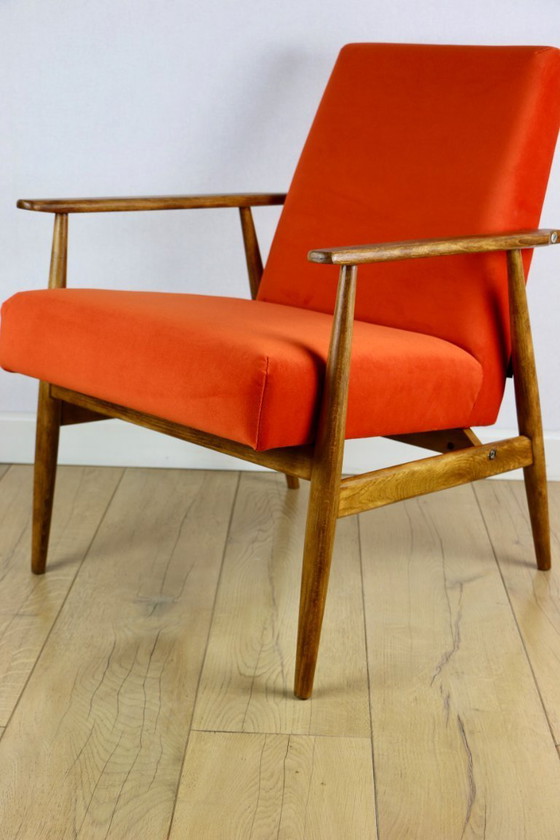 Image 1 of Fauteuil lounge Lis Orange par Henryk Lis, années 1970