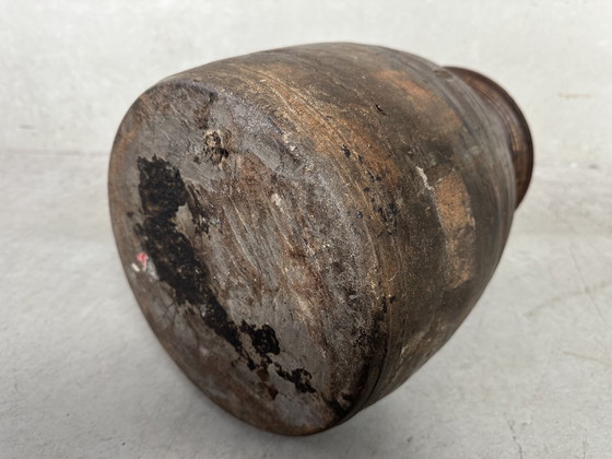 Image 1 of Antieke houten kruik
