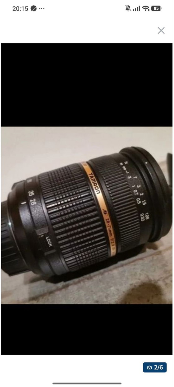 Objectif Tamron AF 28-75 mm, Photographies, Verre, Plastique, Noir (photo 2 sur 5)