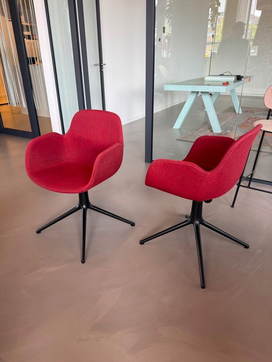 6x Fauteuil pivotant Normann Copenhagen Form – Chaises de salle à manger, Metal, Textile (photo 4 of 5)
