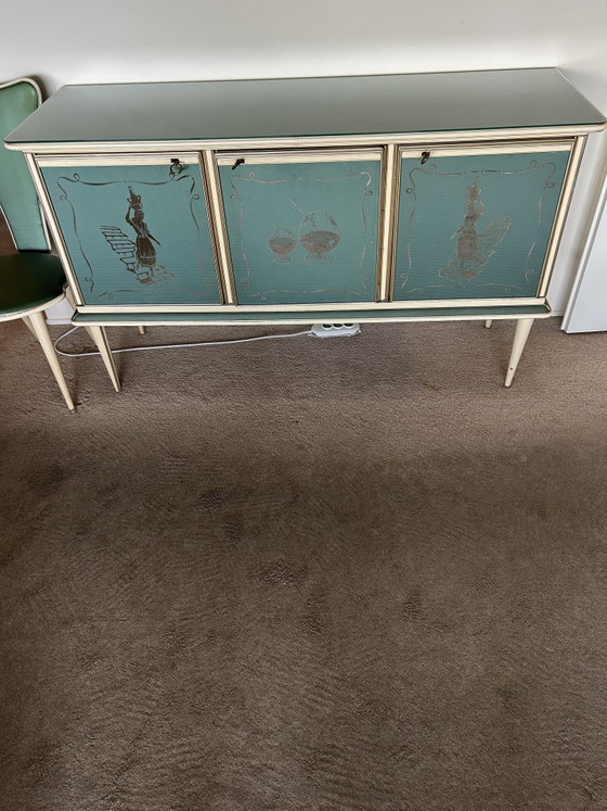 Umberto Mascagni sideboard/drinks cabinet – Glass, Wood (photo 4 of 5)