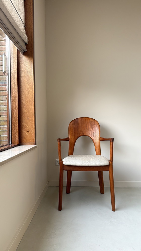 Image 1 of Vintage Danish teak wooden chair Niels Koefoed