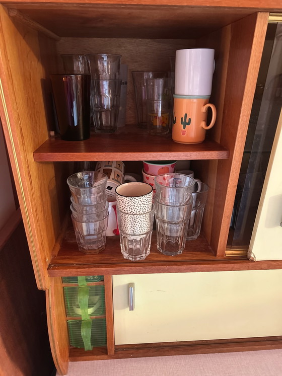 Image 1 of Mueble de cocina retro de los años sesenta, verde claro.