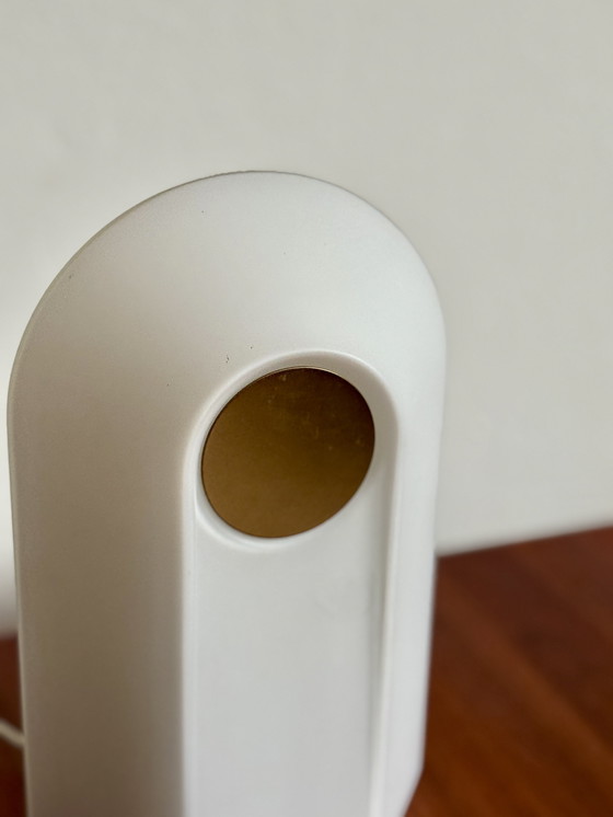 Image 1 of Vintage glazen tafellamp – sculpturaal design jaren 70