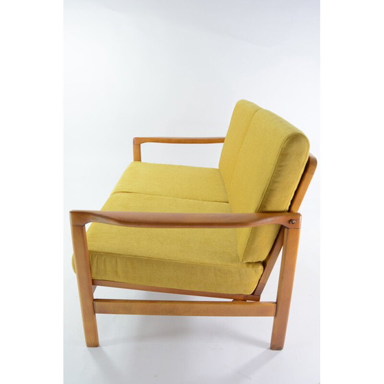 Image 1 of Vintage yellow teak BZ bench seat