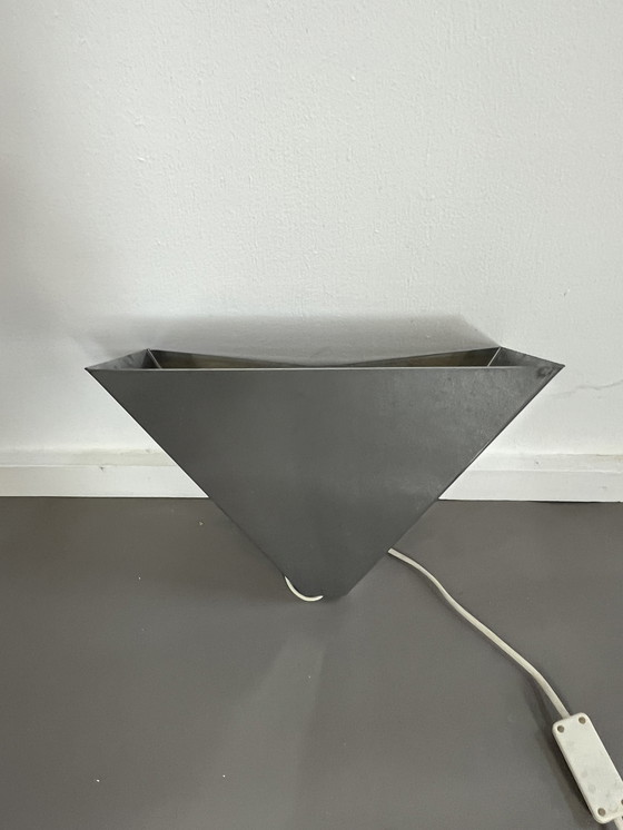 Image 1 of Eighties Ikea chromen wandlamp postmodern 