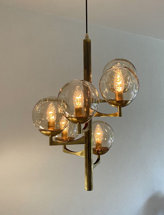 Image 1 of Lampada a sospensione vintage Sciolari anni '70