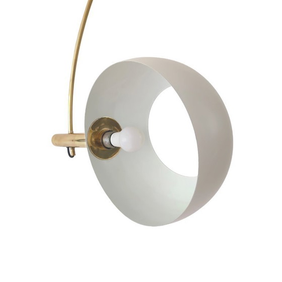 Image 1 of Florian Schulz BOCA | Lampes à arc vintage en laiton des années 70 | Luminaire